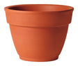 Deroma 6.3 in. H X 8.3 in. D Clay Traditional Planter Terracotta