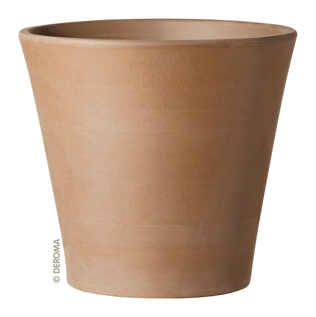 Deroma 11.2 in. H X 12 in. D Clay Planter Mocha