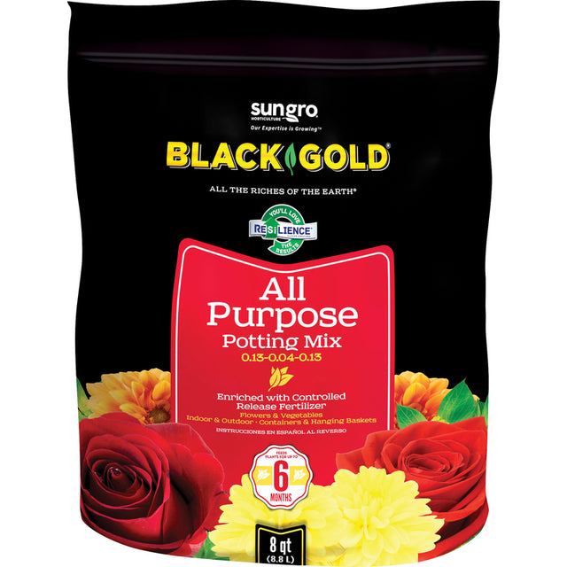 Black Gold All Purpose Potting Mix 8 qt