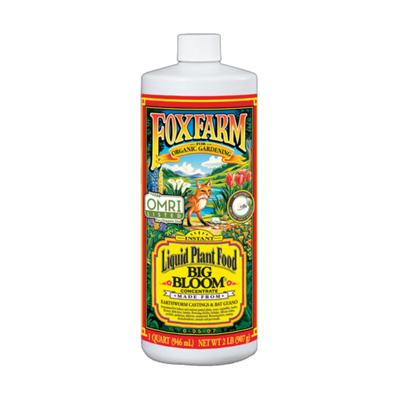 FoxFarm Big Bloom Organic Liquid Plant Food 1 qt