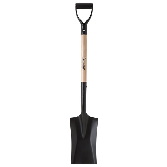 Home Plus+ 40.5 in. Steel Square Garden Spade Wood Handle