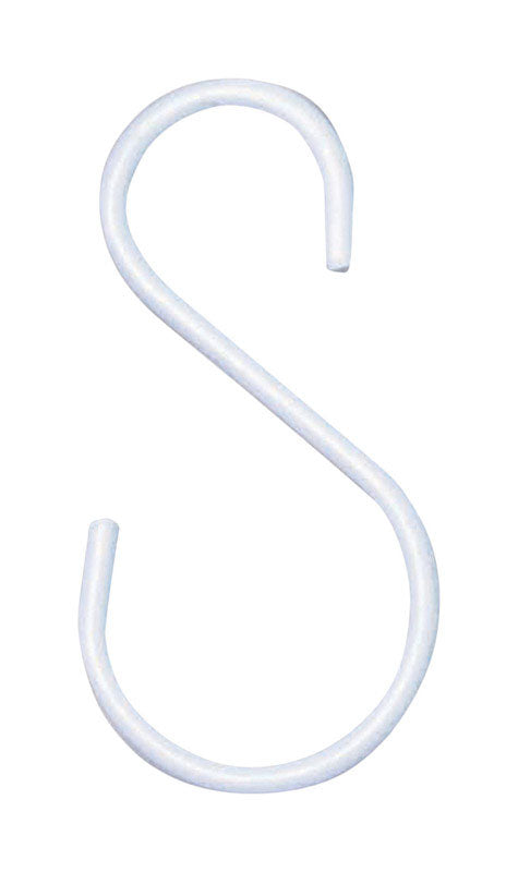 Panacea White Steel 3-1/2 in. H S-Hook Plant Hook 2 pk