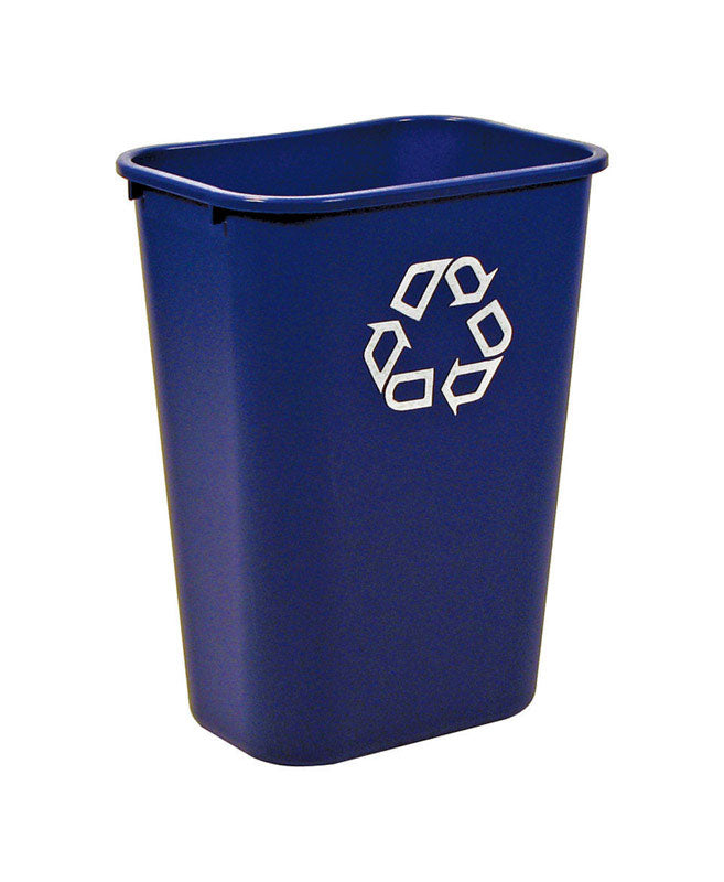 Rubbermaid 10.25 gal Blue Resin Recycling Bin