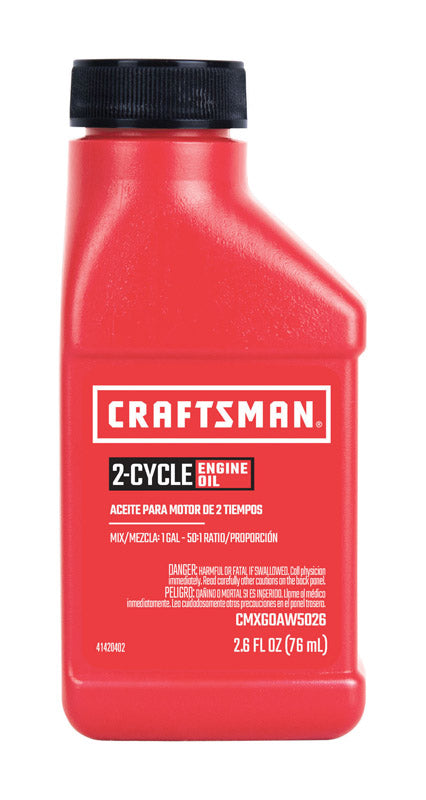 Craftsman 2-Cycle Premium Motor Oil 2.6 oz 1 pk