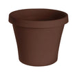 Bloem Terrapot 16.9 in. H X 20 in. D Resin Traditional Planter Chocolate