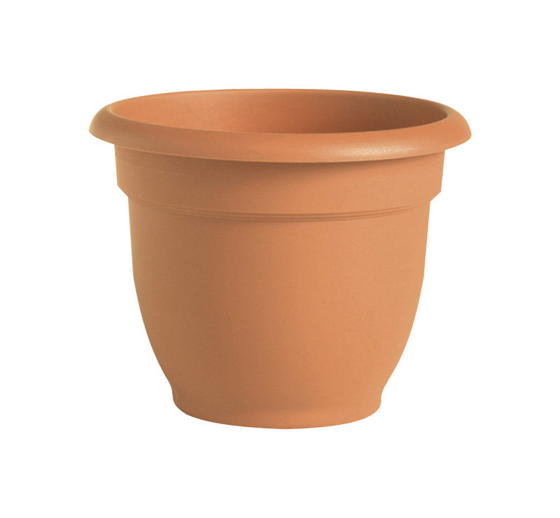 Bloem 6 in. D Resin Ariana Planter Terracotta Clay