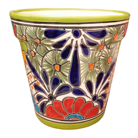 Avera Products Talavera 5.5 in. H X 5 in. D Ceramic Planter Multicolored