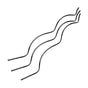 Bond 4 ft. H X 4 in. W Black Metal Spiral Stake