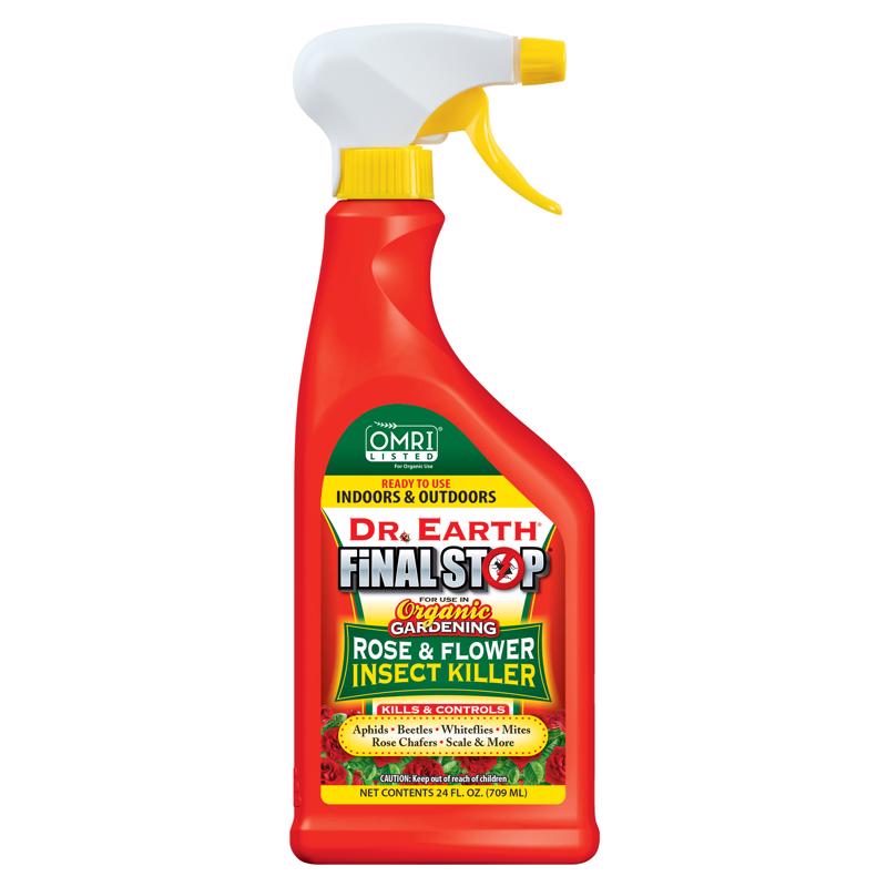 Dr. Earth Final Stop Rose & Flower Organic Insect Killer Liquid 24 oz