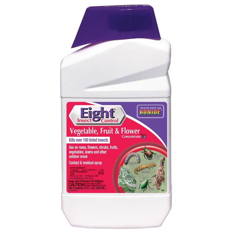 Bonide Eight Vegetable, Fruit & Flower Insect Killer Liquid Concentrate 32 oz