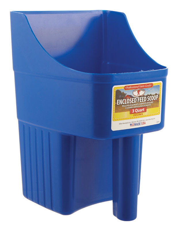 Little Giant Plastic Blue 3 qt Feed Scoop