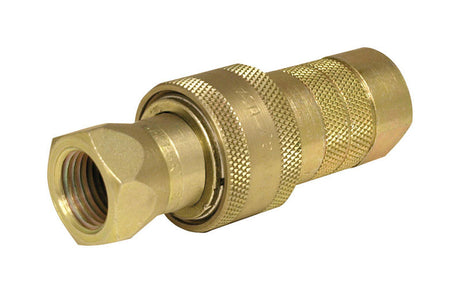 Apache Steel 1/2 in. D X 1/2 in. D Hydraulic Coupler 1 pk