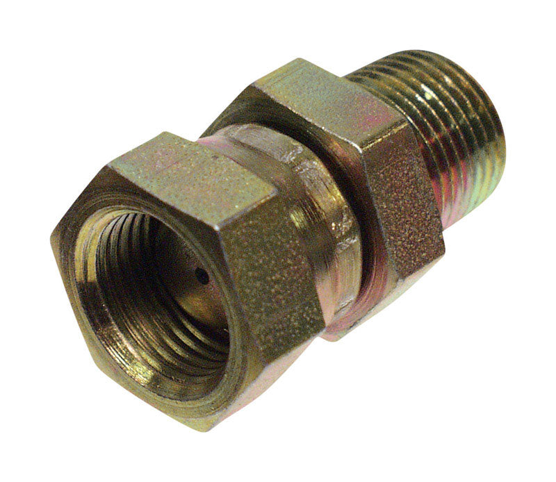 Apache Steel 1/2 in. D X 1/2 in. D Hydraulic Adapter 1 pk