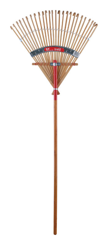 Bond 61 in. 25 Tine Bamboo Lawn Rake Wood Handle