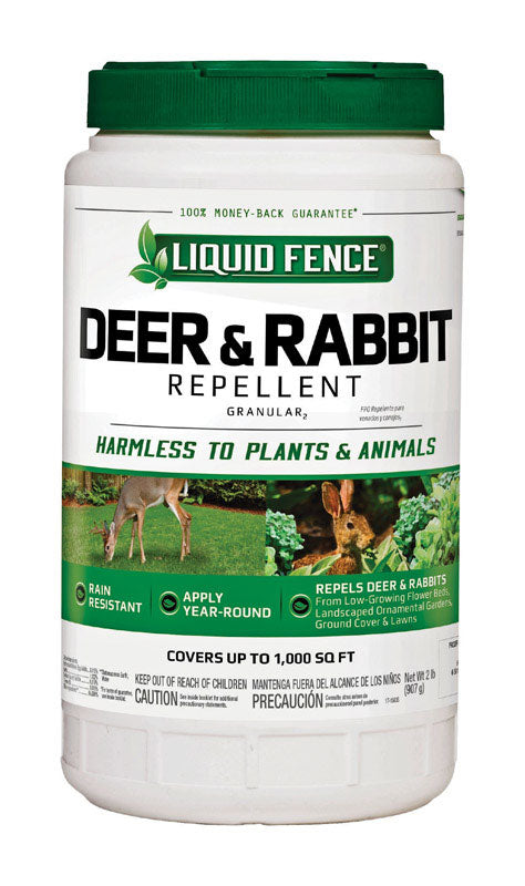 Liquid Fence Animal Repellent Granules For Deer and Rabbits 32 oz