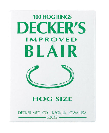 Decker 12.5 Ga. Animal Ring For Hog 100 pk