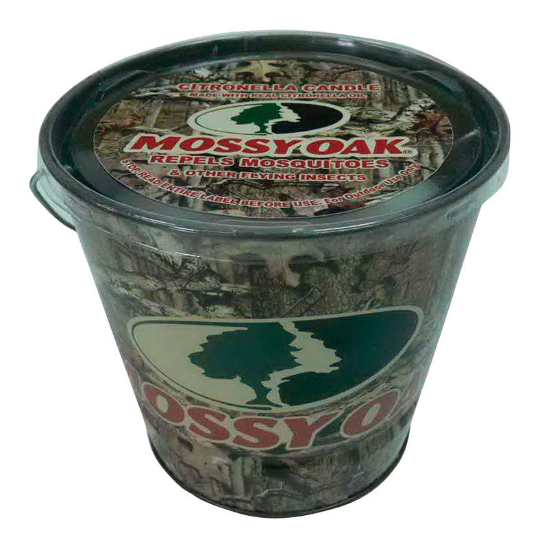 Mossy Oak Citronella Bucket Candle For Mosquitoes/Other Flying Insects 16 oz