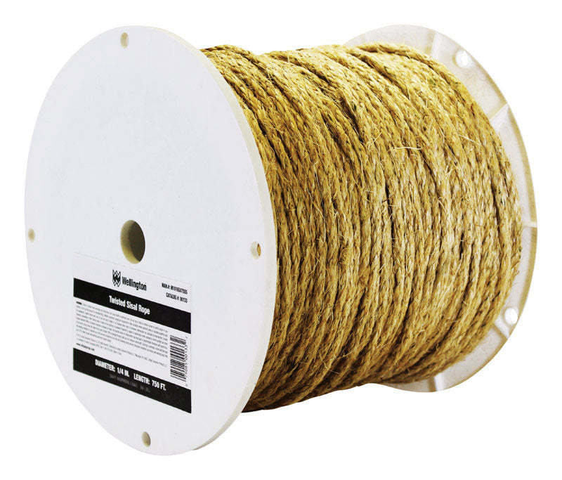 Koch 1/4 in. D X 600 ft. L Tan Twisted Sisal Rope