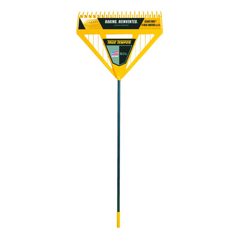 True Temper 71 in. 39 Tine Poly Leaf Rake Steel Handle