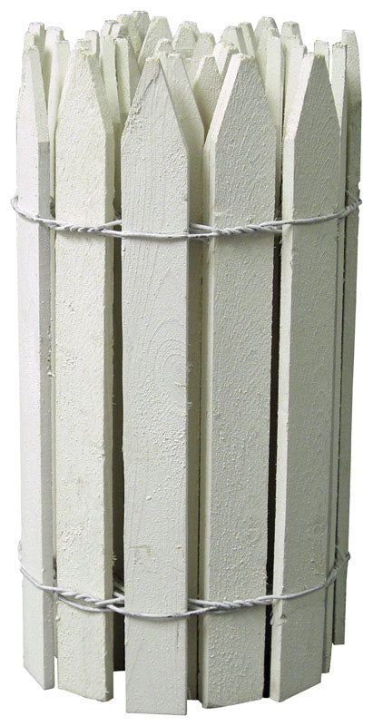 Greenes 144 in. L X 16 in. H Wood White Garden Fence