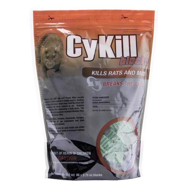 CyKill Bait Blocks For Mice and Rats 4 lb 86 pk