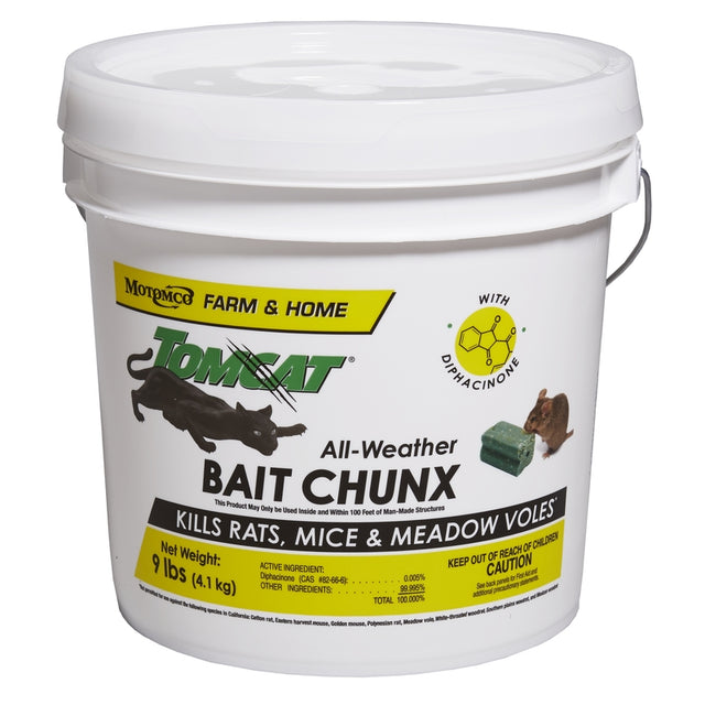 Motomco Tomcat Toxic Bait Blocks For Mice and Rats 9 lb