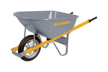 True Temper Steel Residential Wheelbarrow 6 cu ft