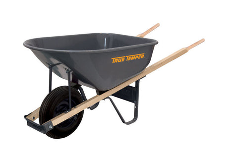 True Temper Steel Residential Wheelbarrow 6 cu ft