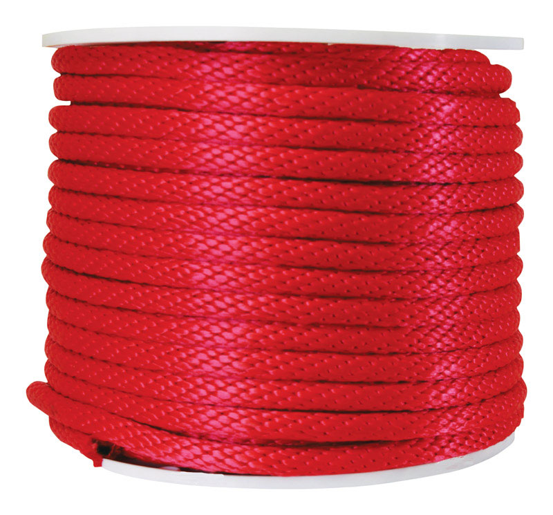 Koch 5/8 in. D X 140 ft. L Red Solid Braided Polypropylene Derby Rope