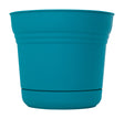 Bloem Saturn 4.5 in. H X 5 in. D Resin Planter Bermuda Teal