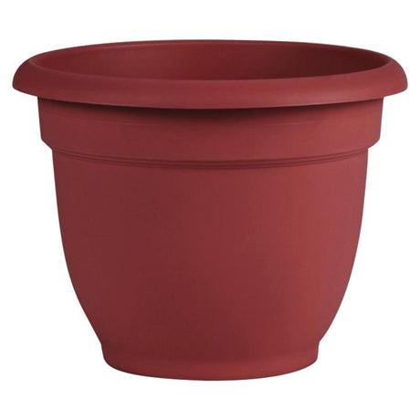 Bloem Ariana 10.1 in. H X 12 in. D Plastic Planter Burnt Red