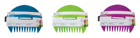 Bloom 12 in. 9 Tine Poly Leaf Scoop Poly Handle