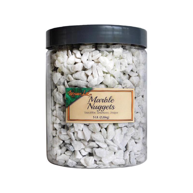 Mosser Lee Marble Nuggets White Decorative Stone 5 lb