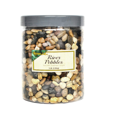 Mosser Lee River Pebbles Assorted Stone Vase Filler 5 lb