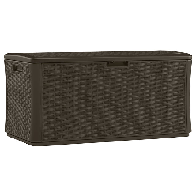 Suncast 55 in. W X 29 in. D Brown Plastic Deck Box 134 gal