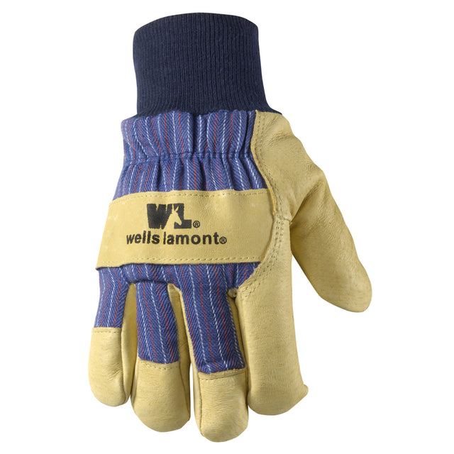 Wells Lamont Men's Cold Weather Work Gloves Tan/Blue XL 1 pk