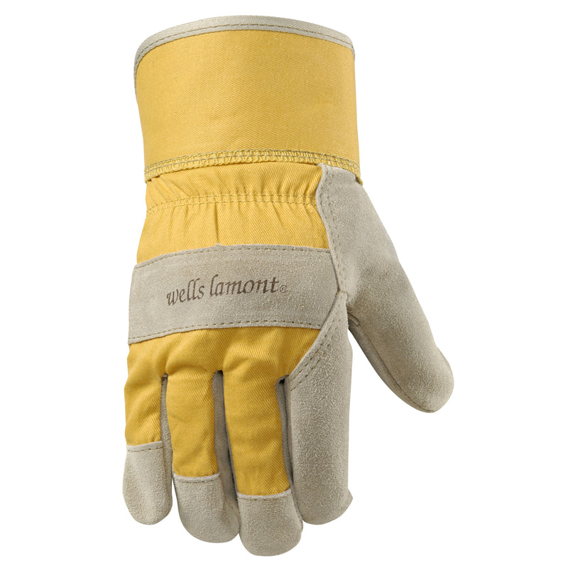 Wells Lamont Women's Work Gloves Gray/Yellow S 1 pk