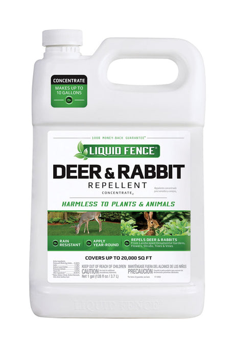 Liquid Fence Animal Repellent Concentrate For Deer and Rabbits 1 gal