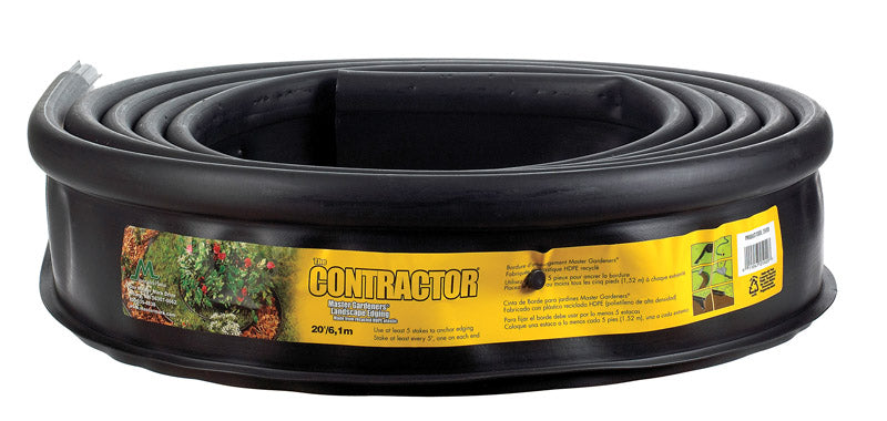 Master Mark Master Gardener 20 ft. L X 5 in. H Plastic Black Lawn Edging