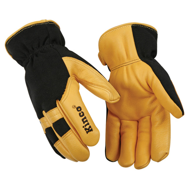 Kinco Men's Indoor/Outdoor Thermal Work Gloves Black/Yellow XL 1 pair