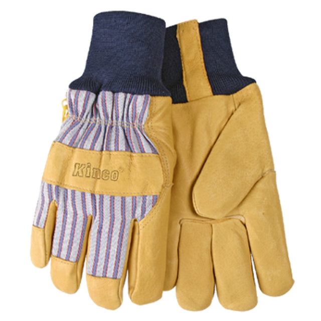 Kinco Men's Outdoor Knit Wrist Work Gloves Yellow XXL 1 pair