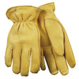 Kinco Men's Indoor/Outdoor Driver Work Gloves Gold M 1 pair