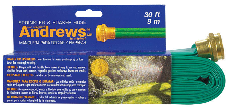 Andrews 1 in. D X 30 ft. L Sprinkler/Soaker Hose