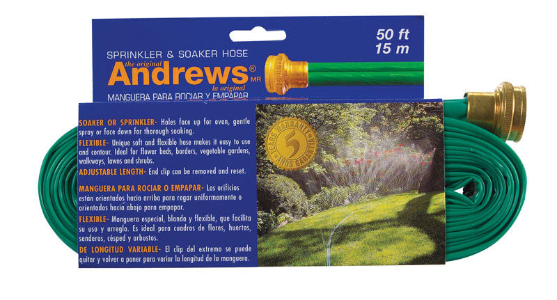 Andrews 1 in. D X 50 ft. L Sprinkler/Soaker Hose