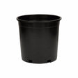 HC Companies Marina 11-1/2 in. H X 11 in. D Plastic Flower Pot Black