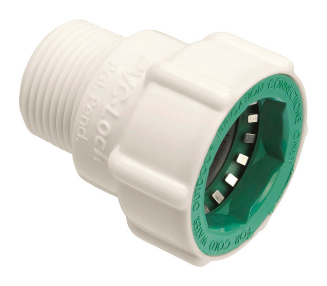 Orbit PVC-Lock 3/4 in. Push X 3/4 in. D MPT Plastic Pipe Adapter