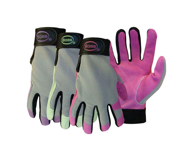 Boss Guard Women's Outdoor Mechanic's Glove Assorted M 1 pk