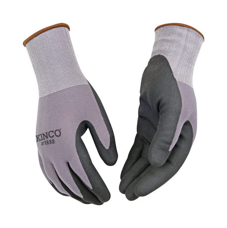 Kinco Men's Indoor/Outdoor Palm Gloves Black/Gray L 1 pair