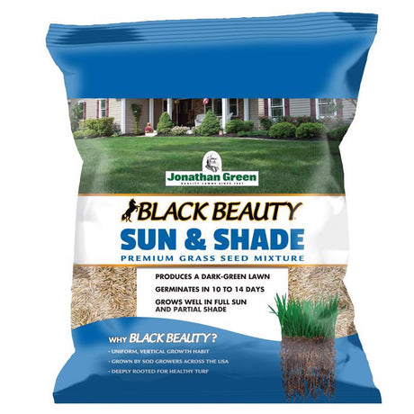 Jonathan Green Black Beauty Sun and Shade Mixed Partial Shade/Sun Grass Seed 1 lb