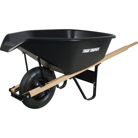 True Temper EZ Pour Poly Residential Wheelbarrow 6 cu ft